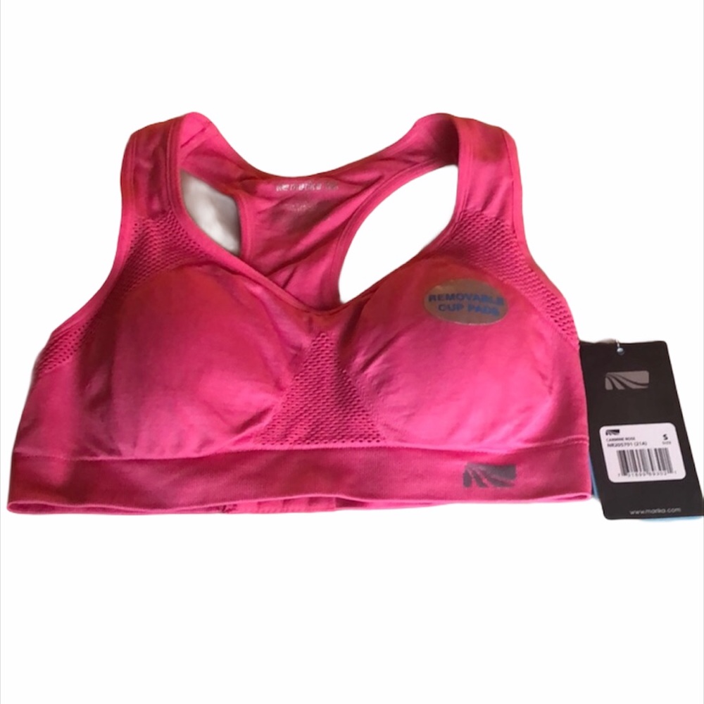 Marika pink sports bra size small.